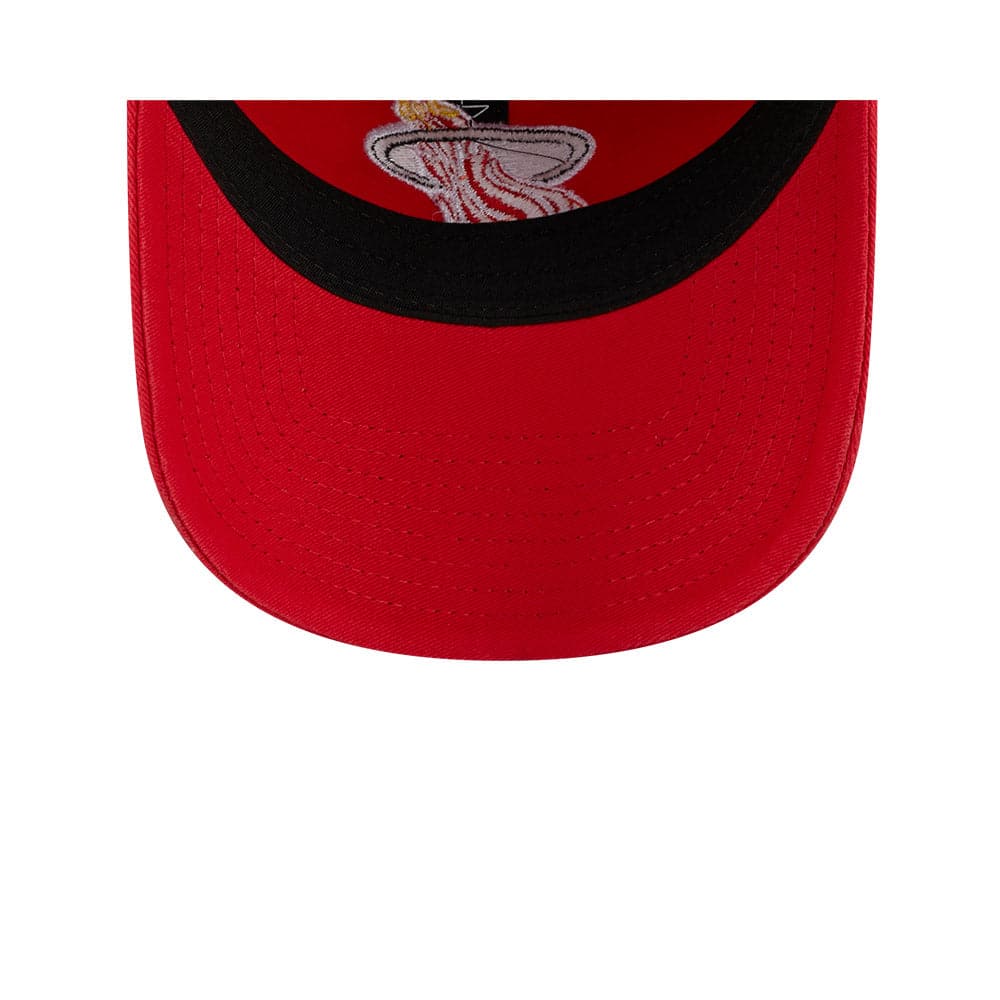 New Era Caps Miami Heat New Era NBA 22-23 Classic Edition 9TWENTY Strapback Hat - Red