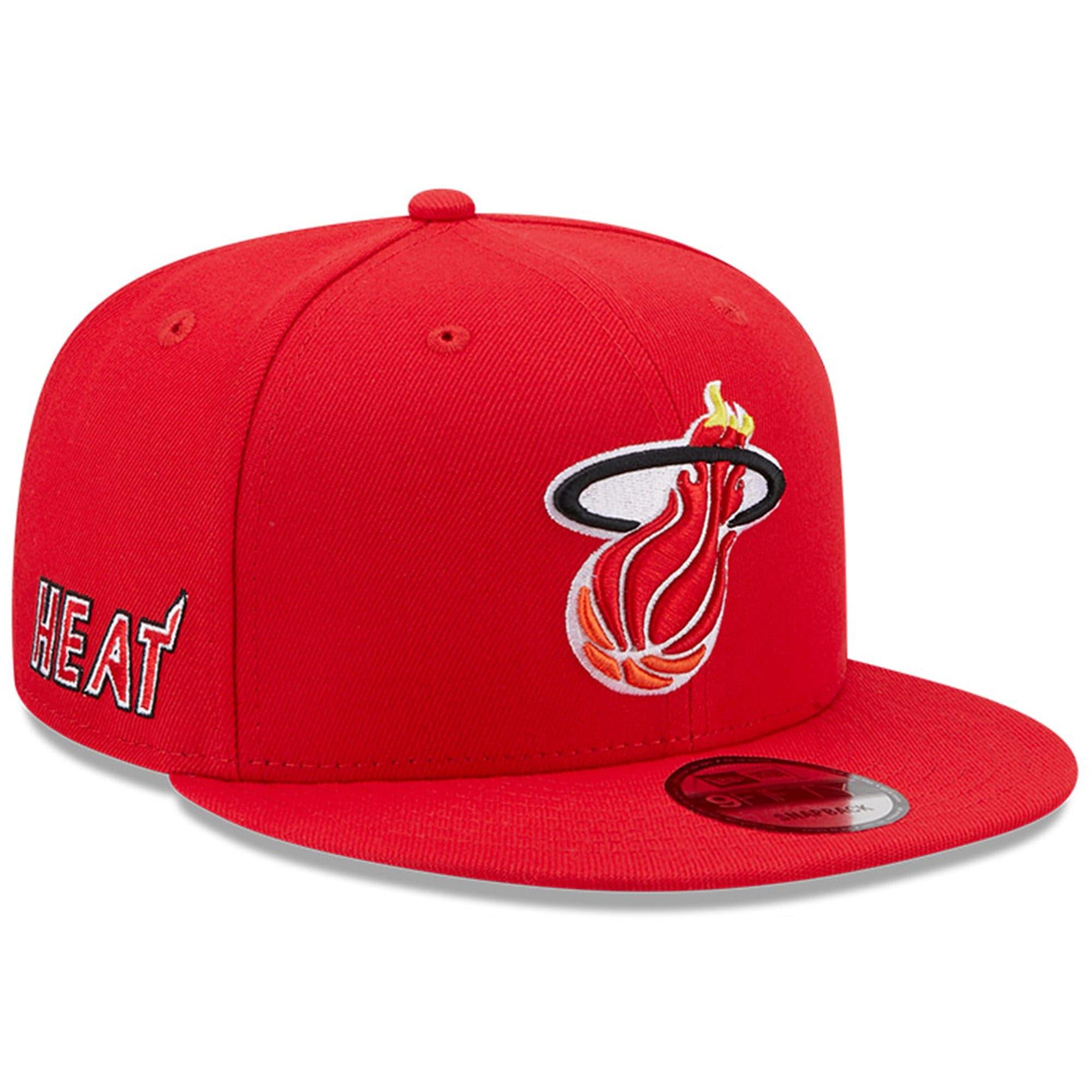 New Era Caps Miami Heat New Era NBA 22-23 Classic Edition Alt 9FIFTY Snapback Hat - Red