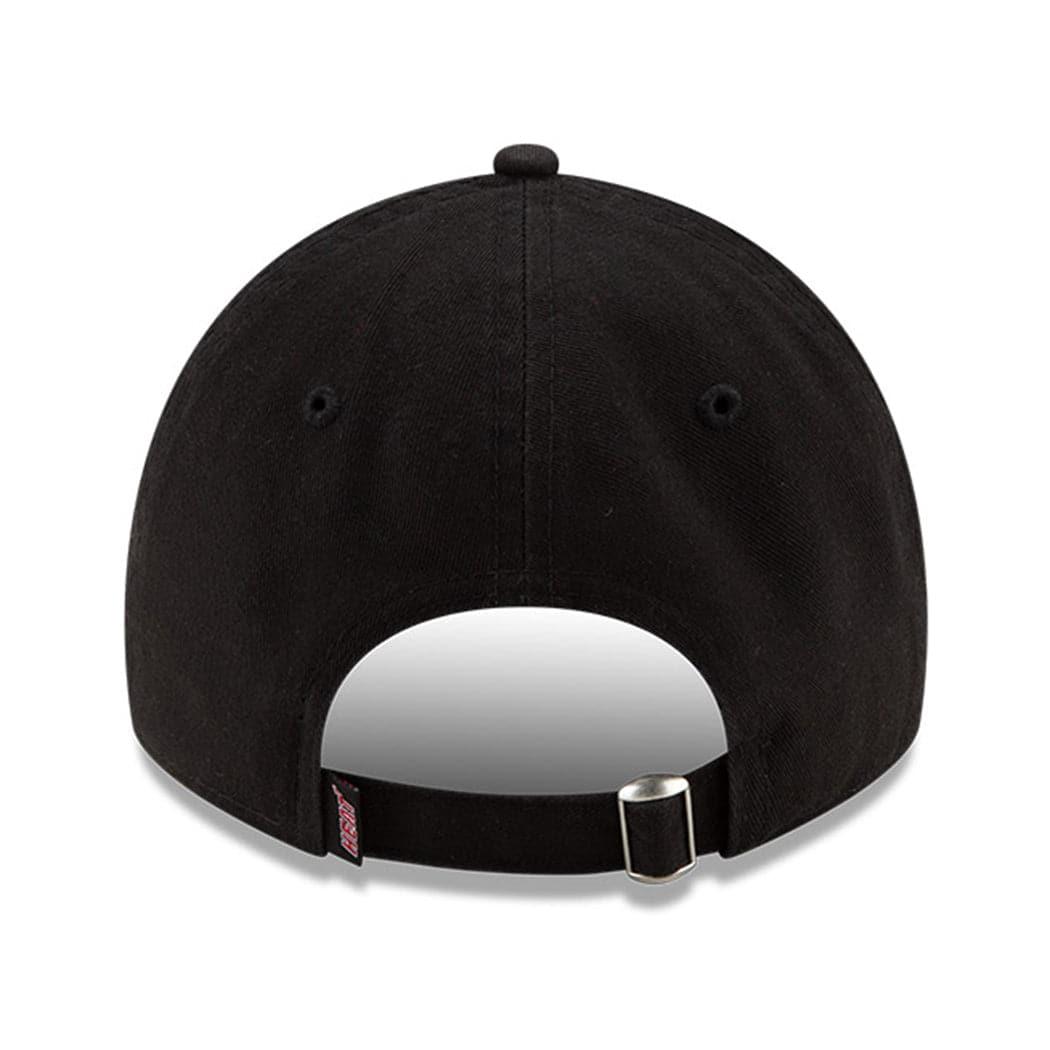 New Era Caps Miami Heat New Era NBA Ligature 9TWENTY Curved Hat - Black