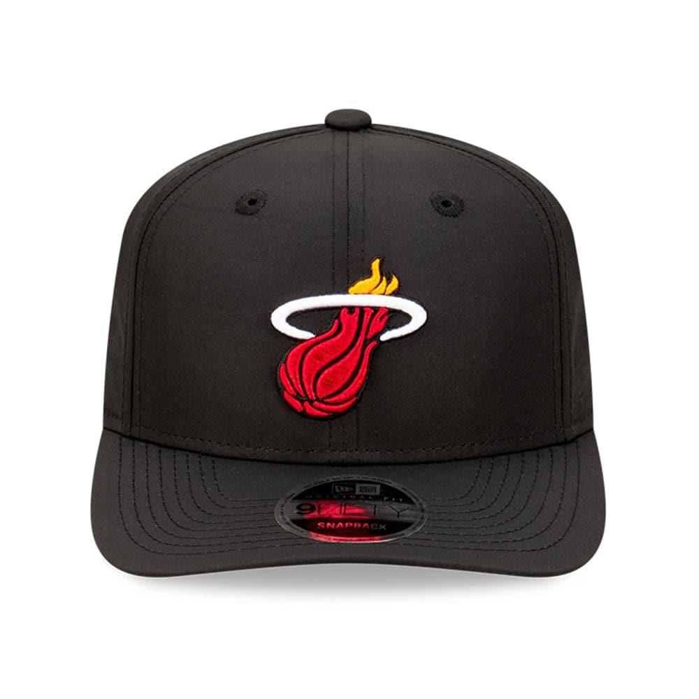 New Era Caps Adjustable M/L Miami Heat New Era NBA Team Prolite 9FIFTY OF Pre-Curved Snapback Hat - Black