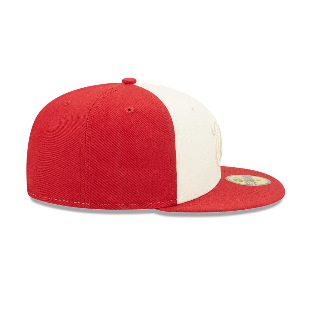 New Era Caps Miami Heat New Era NBA Tonal 2-Tone 59FIFTY Fitted Hat  - Red