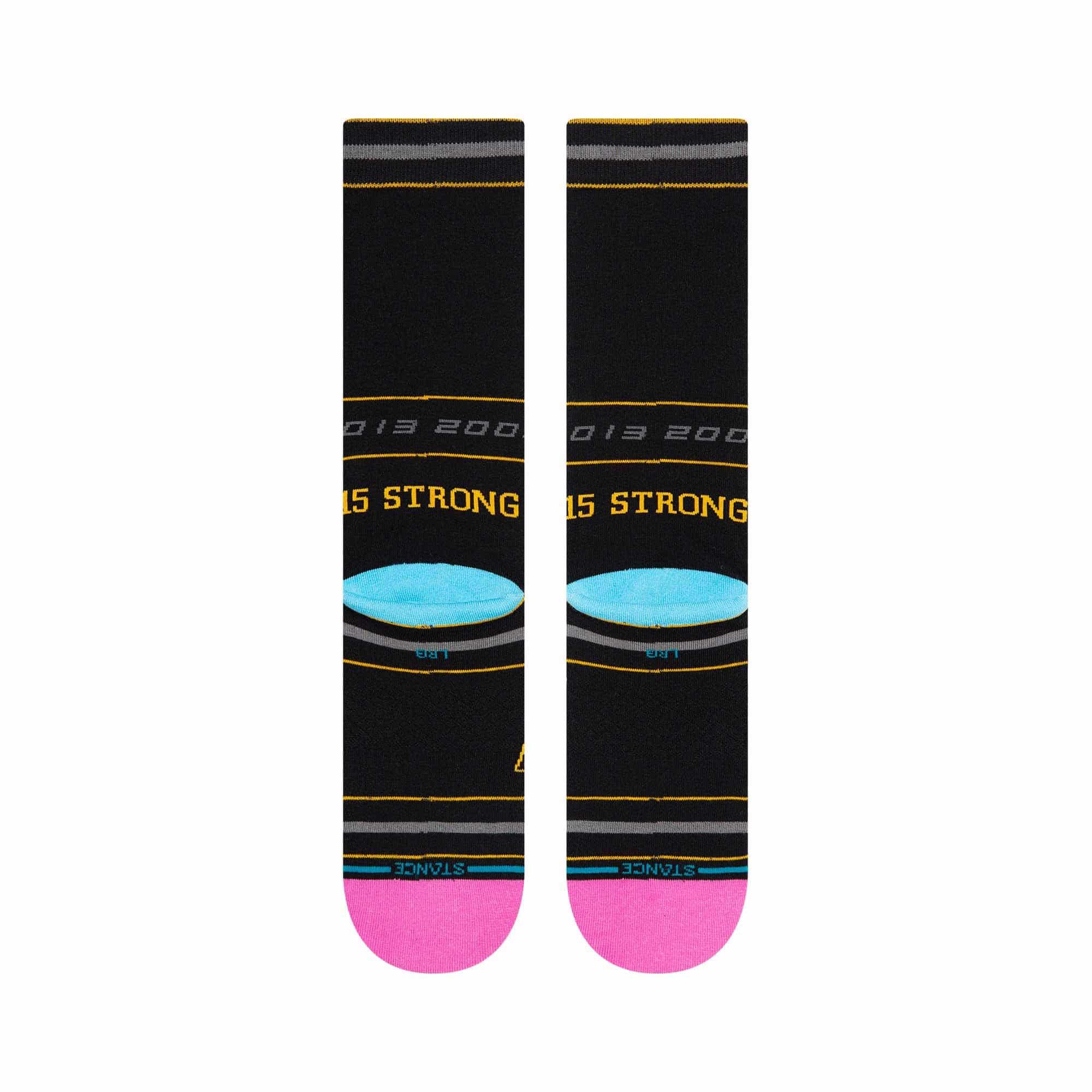 Stance Socks Large (9-12 US) Miami Heat Stance NBA 21-22 City Edition Crew Socks - Black