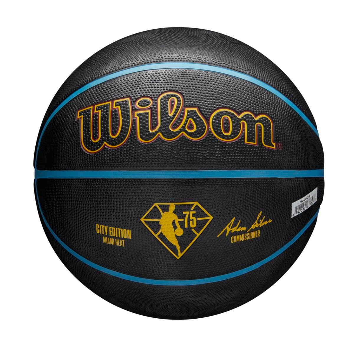 Wilson Sporting Goods Balls Miami Heat Wilson NBA 21-22 City Edition Full Size Basketball Ball - Size 7