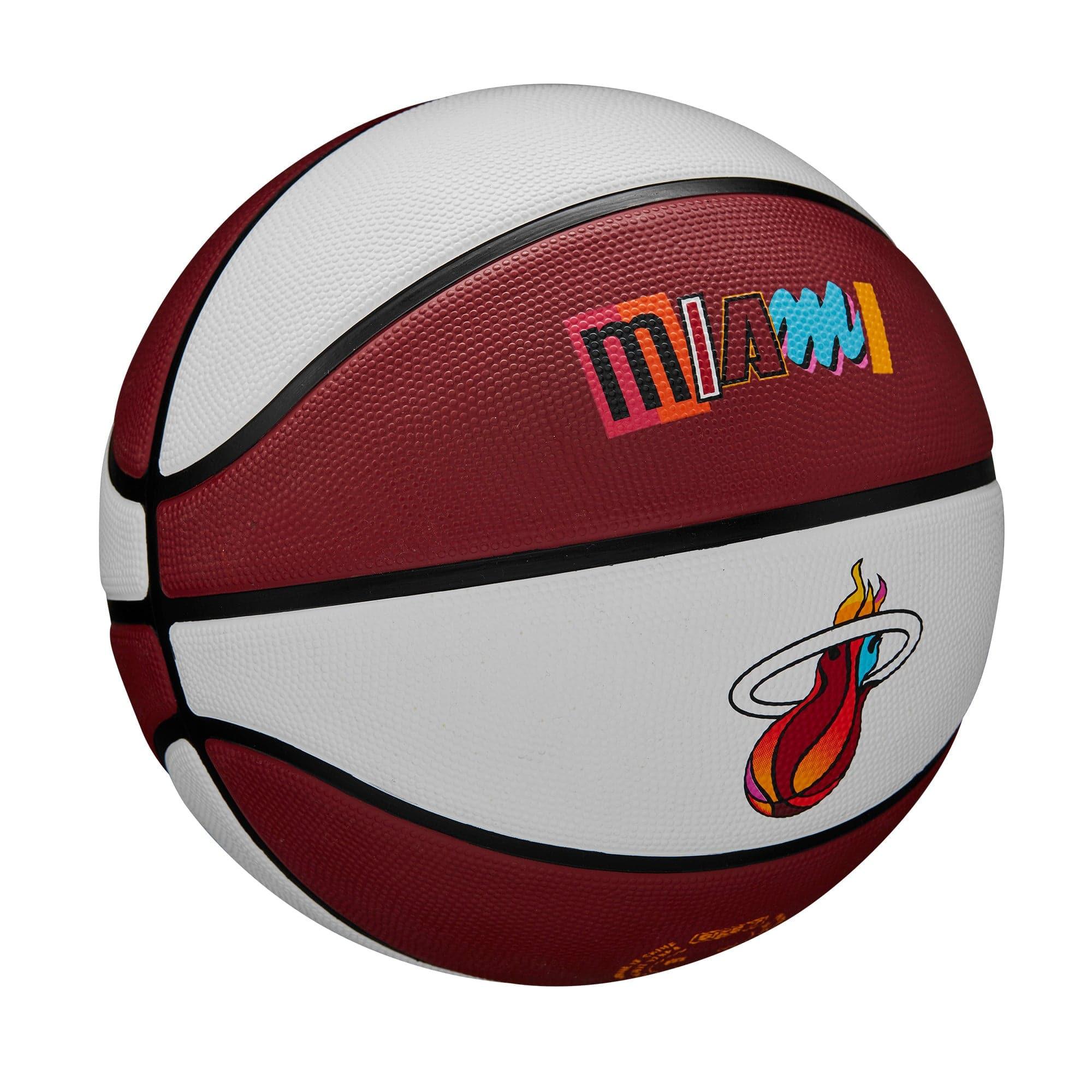 Wilson Sporting Goods Balls Miami Heat Wilson NBA 22-23 City Edition All Surface Basketball Ball