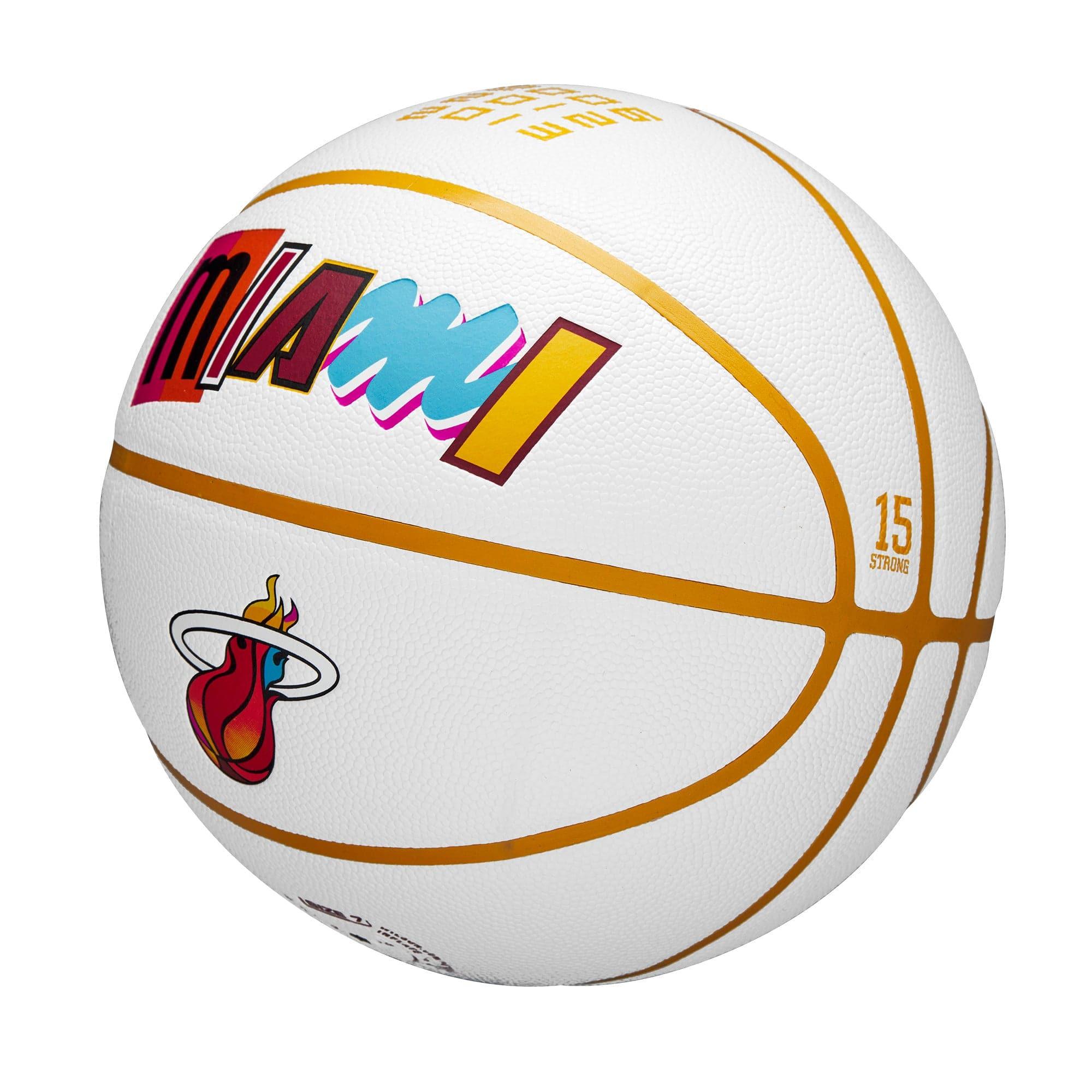 Wilson Sporting Goods Balls Miami Heat Wilson NBA 22-23 City Edition Collectors Basketball Ball