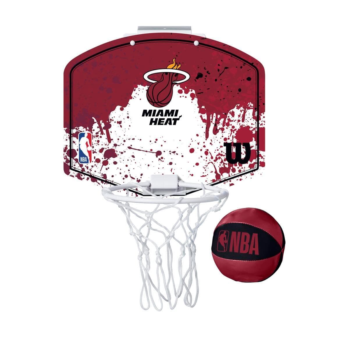 Wilson Sporting Goods Accessories Miami Heat Wilson NBA Mini Hoop Indoor Basketball Backboard