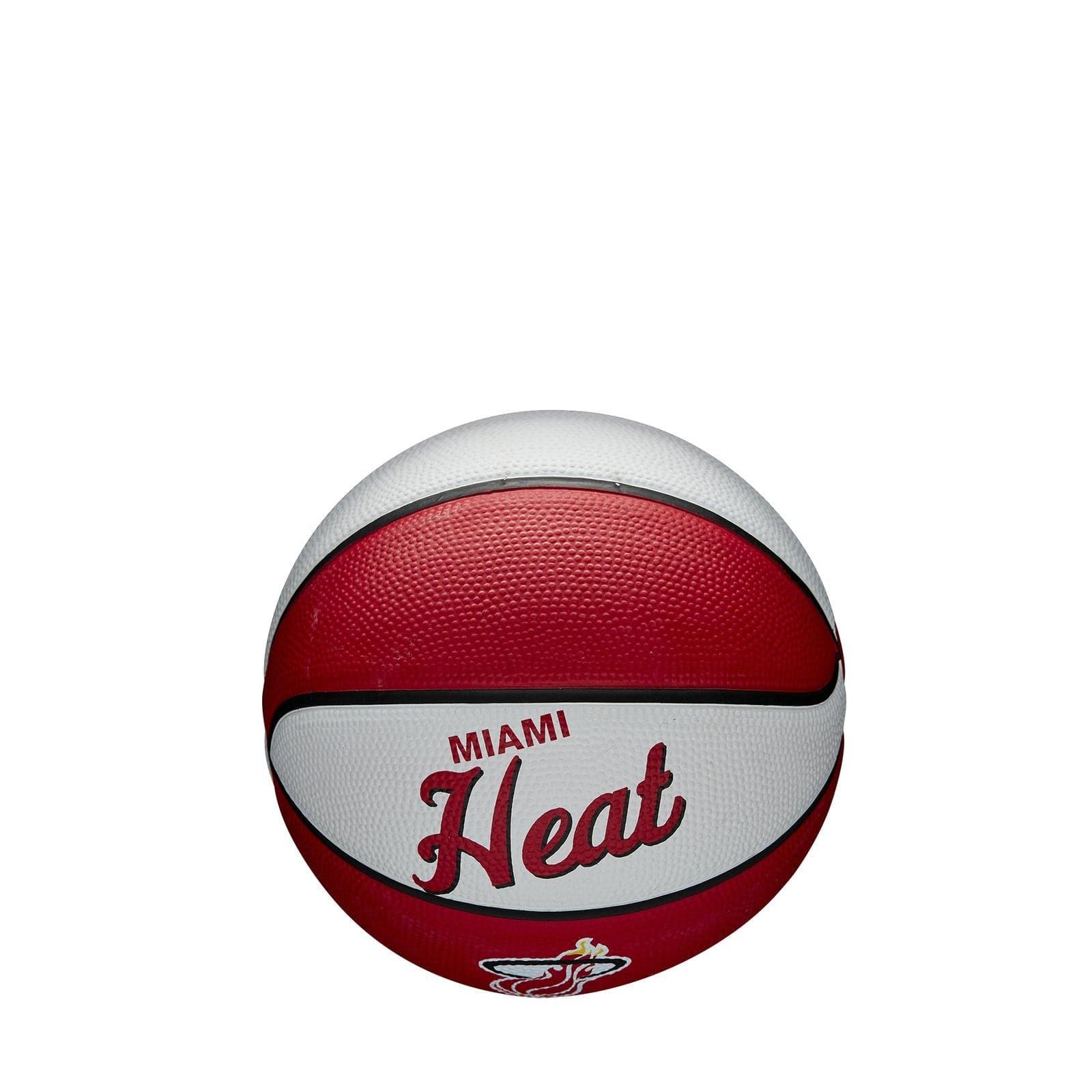 Wilson Sporting Goods Balls Miami Heat Wilson NBA Team Retro Mini Outdoor Basketball Ball