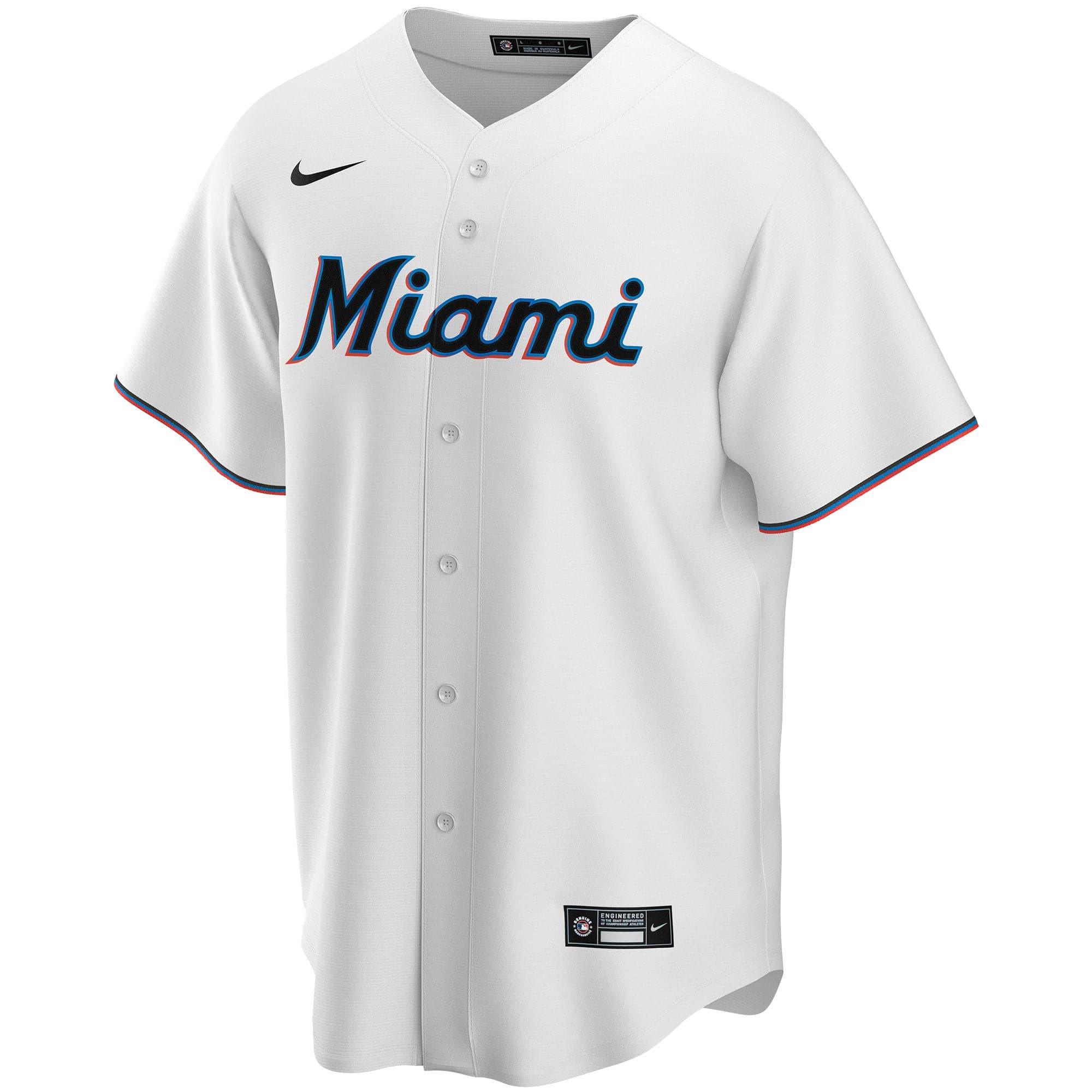 Nike Jerseys Miami Marlins Nike MLB Home Replica Jersey - White