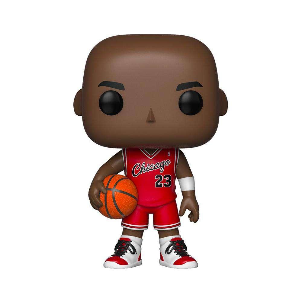 Funko Figures Michael Jordan Chicago Bulls Funko NBA Rookie Pop 56 Figure - Red