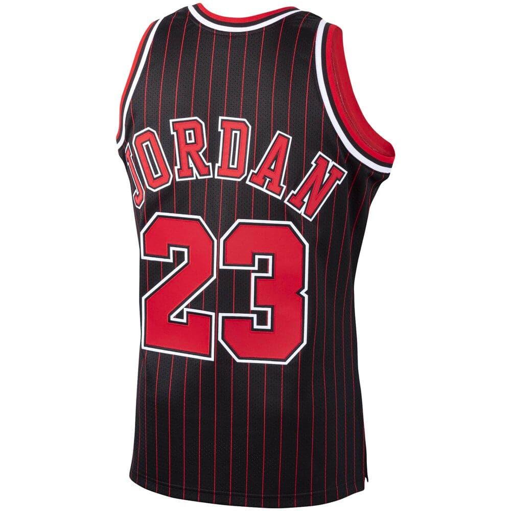 Mitchell And Ness Jerseys Michael Jordan Chicago Bulls Mitchell & Ness NBA 95-96 Alt Authentic Jersey - Black
