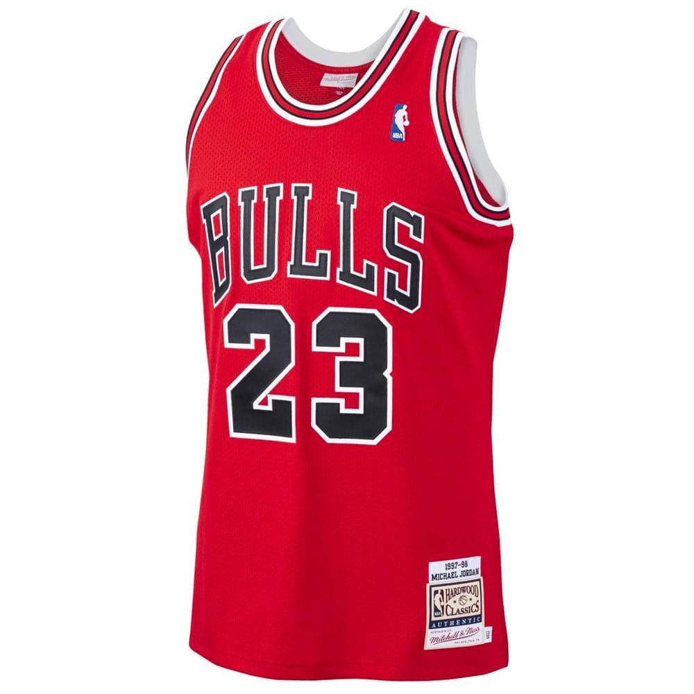 Mitchell And Ness Jerseys Michael Jordan Chicago Bulls Mitchell & Ness NBA 97-98 Authentic Jersey - Red