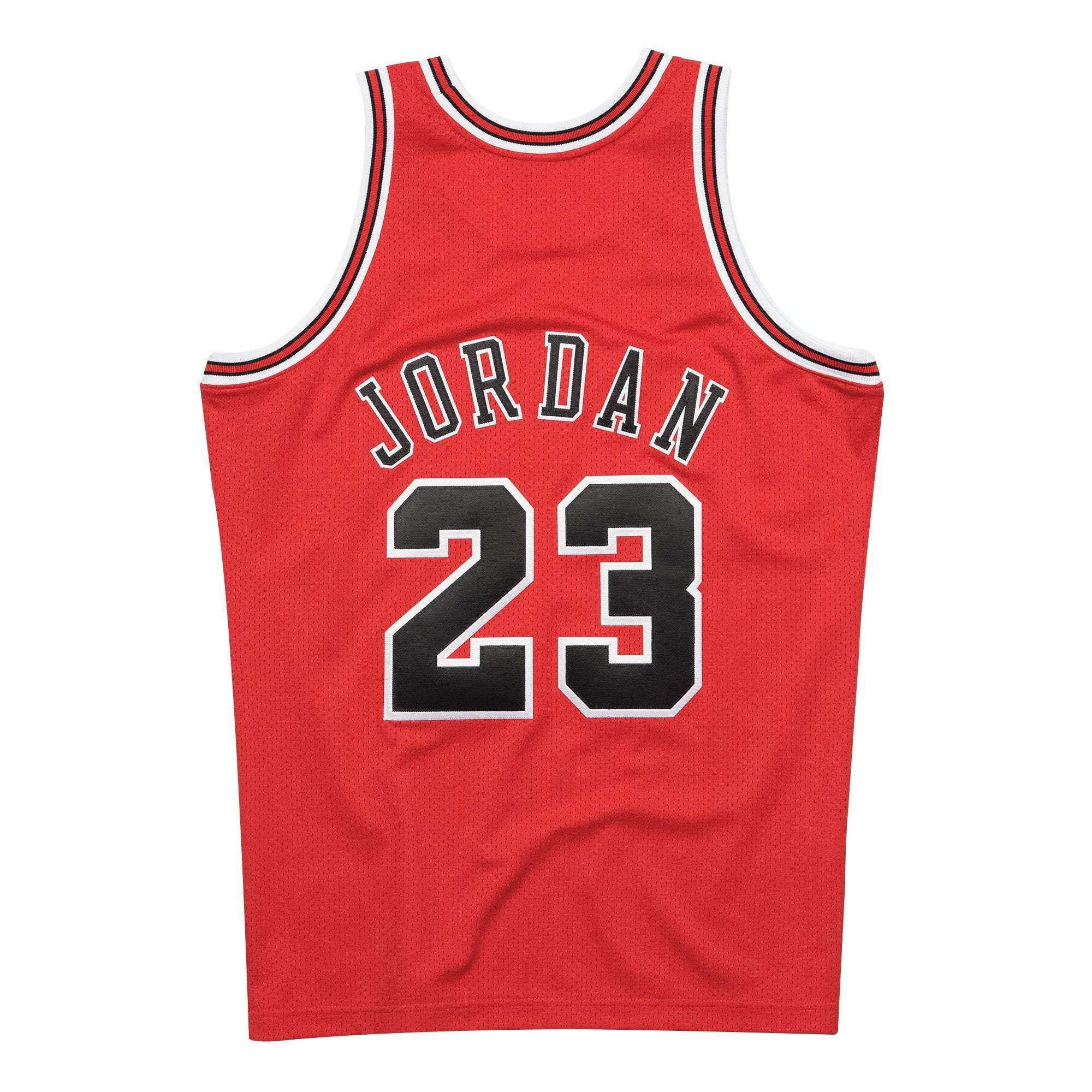 Mitchell And Ness Jerseys Michael Jordan Chicago Bulls Mitchell & Ness NBA Authentic Jersey - Red