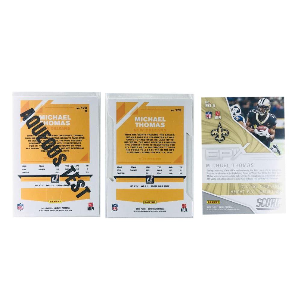 Panini Cards Michael Thomas New Orleans Saints 2019 Panini NFL 3 Insert Card Set