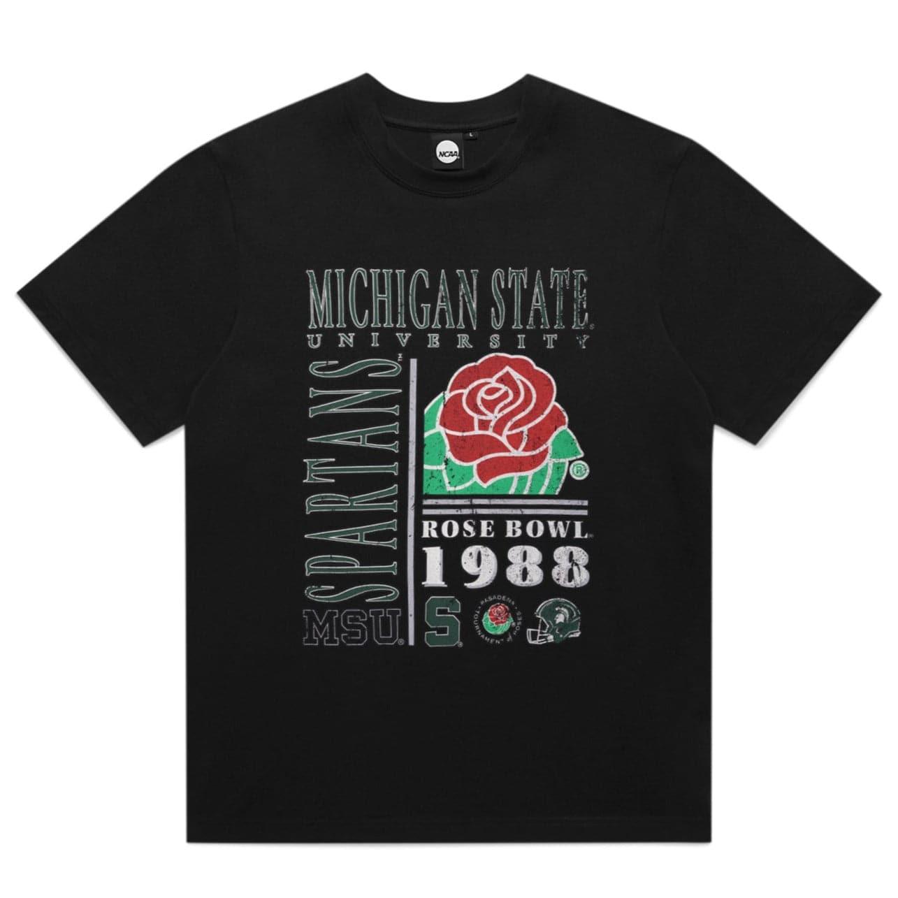 NCAA Branded T-Shirts Michigan State Spartans NCAA 88 Rose Bowl Champs Vintage T-Shirt - Faded Black