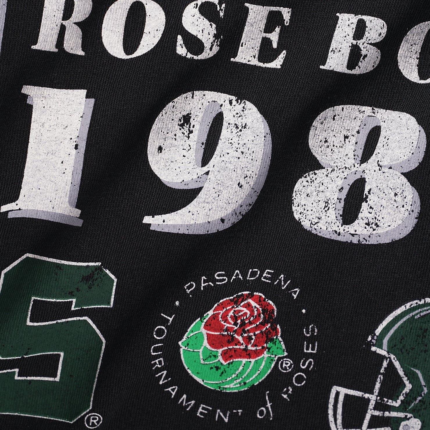 NCAA Branded T-Shirts Michigan State Spartans NCAA 88 Rose Bowl Champs Vintage T-Shirt - Faded Black