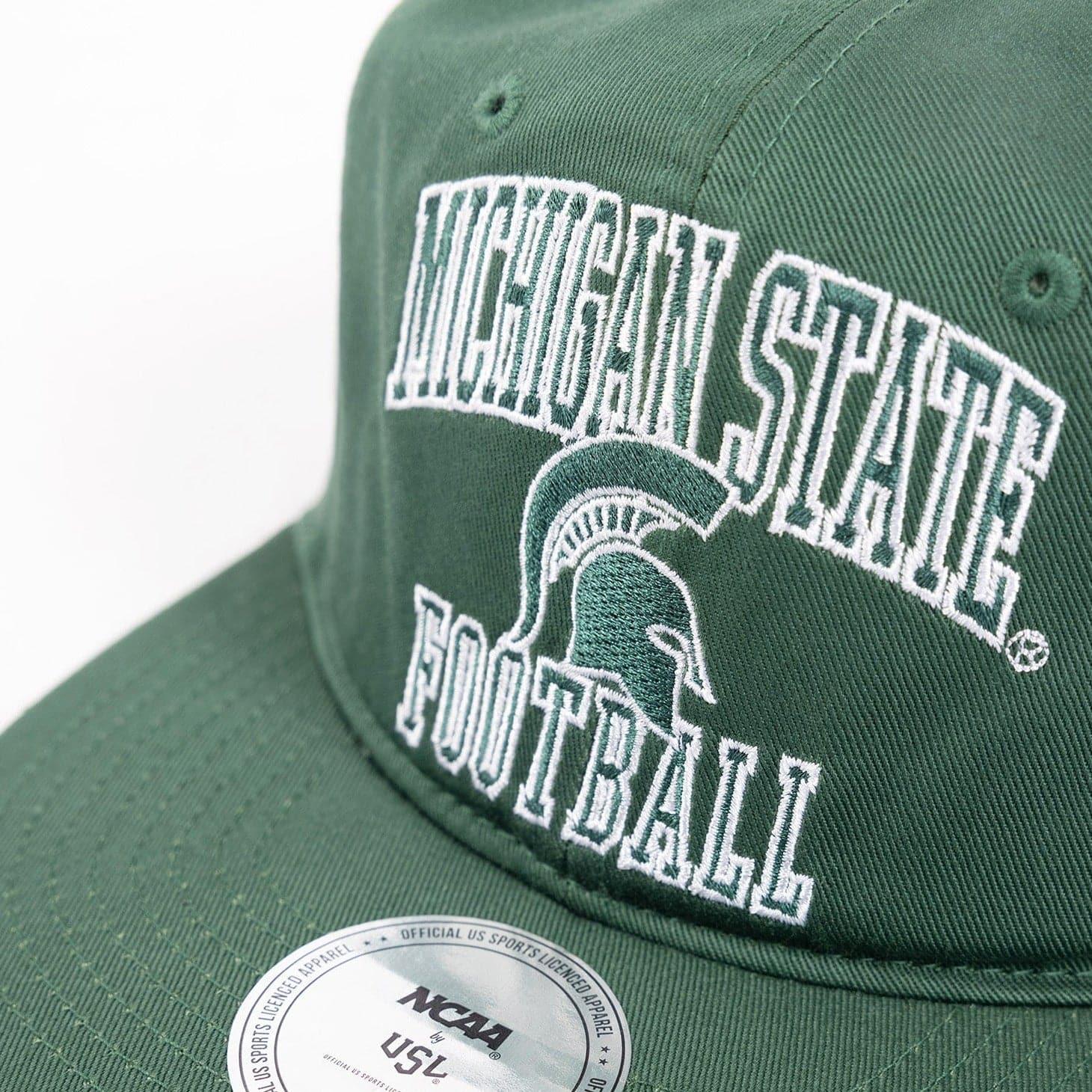 NCAA Branded Caps Michigan State Spartans NCAA Team Arch Deadstock Snapback Hat - Green