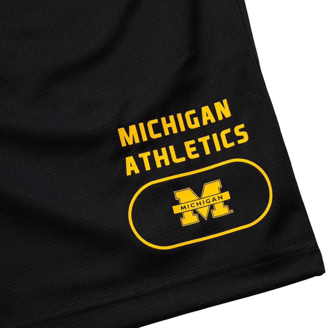 NCAA Branded Shorts Michigan Wolverines NCAA Athletics Sport Mesh Shorts - Black