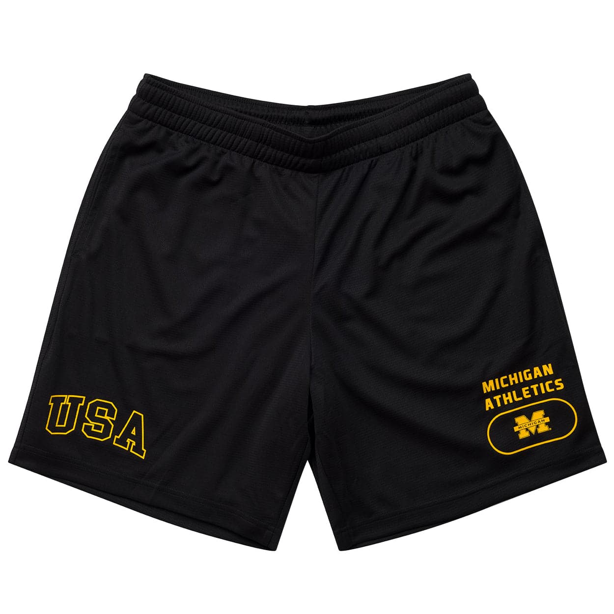 NCAA Branded Shorts Michigan Wolverines NCAA Athletics Sport Mesh Shorts - Black