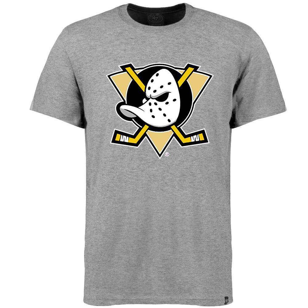 47 Brand T-Shirts M Mighty Ducks '47 NHL Storm Grey Club T-Shirt - Grey