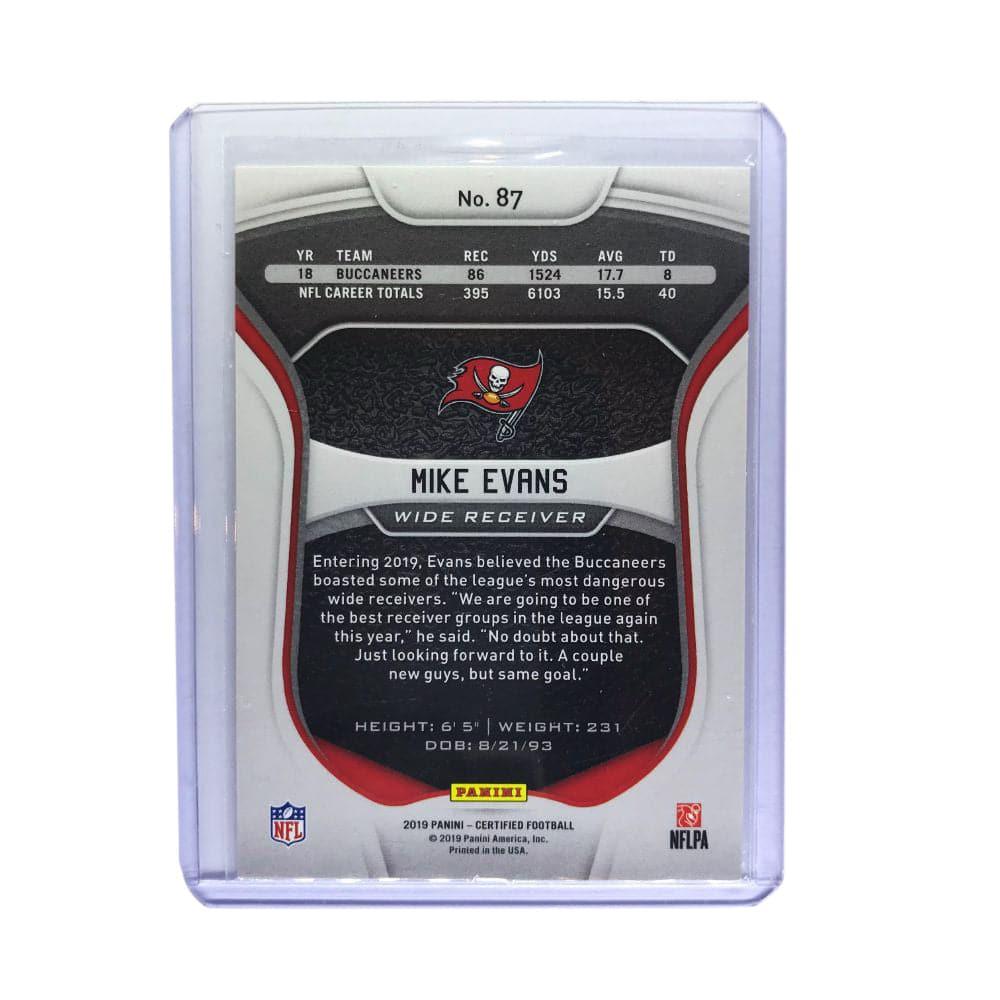 Panini Cards Mike Evans Tampa Bay Buccaneers 2019 Panini Certified NFL Blue 6/50 Card