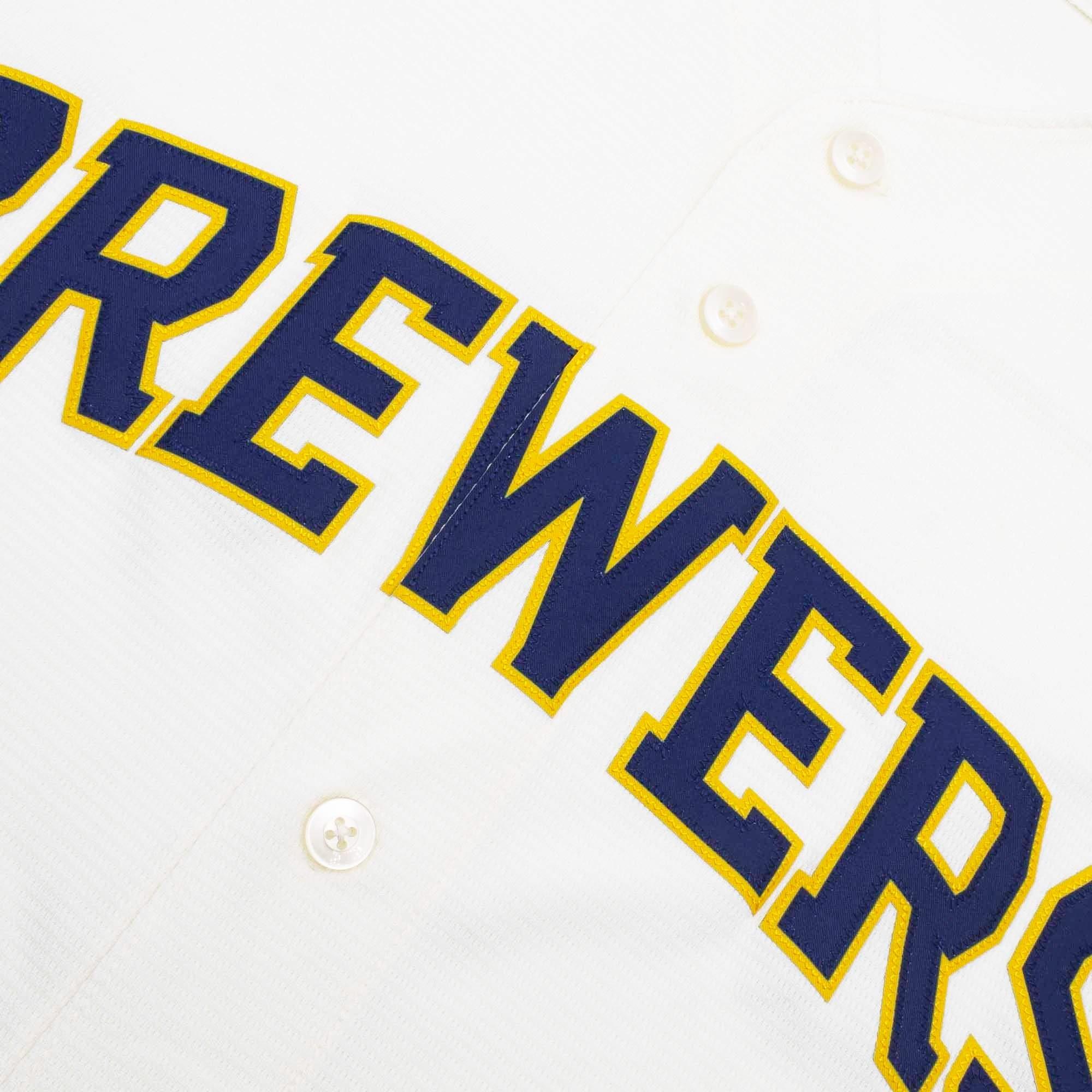 Nike Jerseys Milwaukee Brewers Nike MLB Home Replica Jersey - Cream