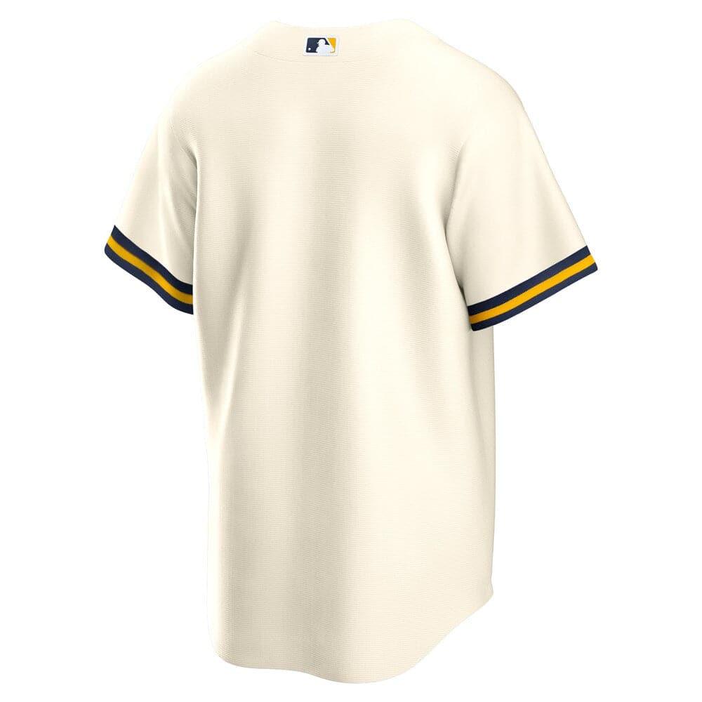 Nike Jerseys Milwaukee Brewers Nike MLB Home Replica Jersey - Cream