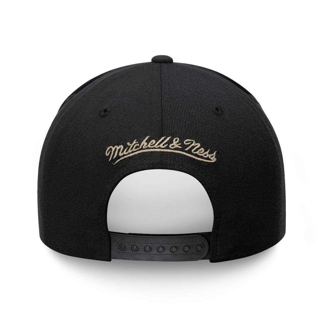 Mitchell And Ness Caps Milwaukee Bucks Mitchell & Ness NBA 110 Team Curve Snapback Hat - Black