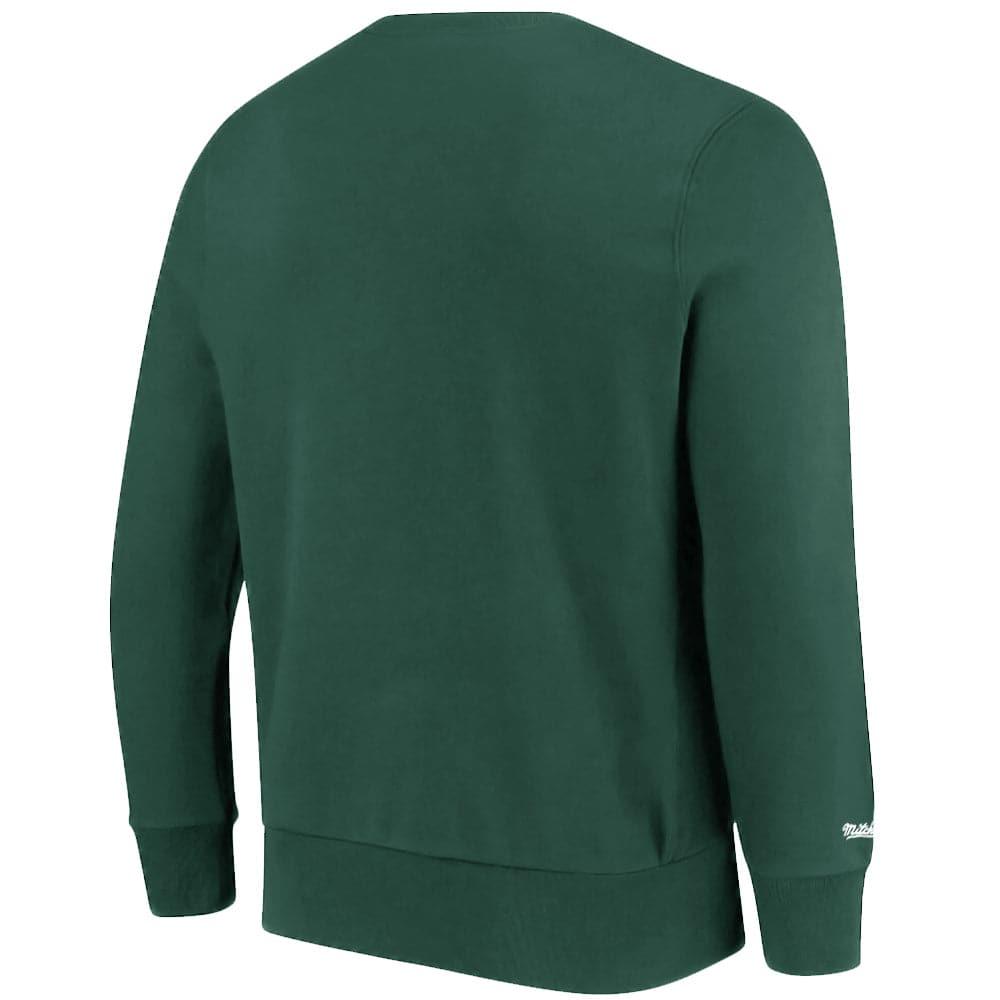 Mitchell And Ness Jumpers Milwaukee Bucks Mitchell & Ness NBA HWC Logo Crew Jumper - Green