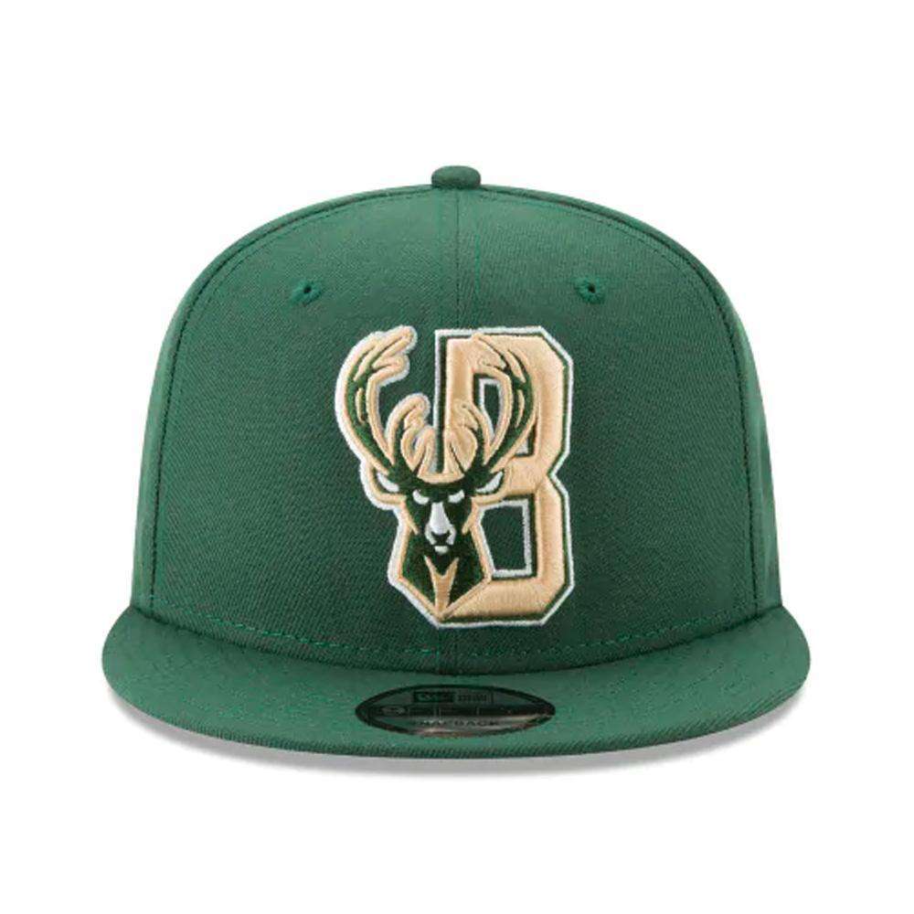 New Era Caps Milwaukee Bucks New Era NBA 2019 Back Half 9FIFTY Snapback Hat – Green