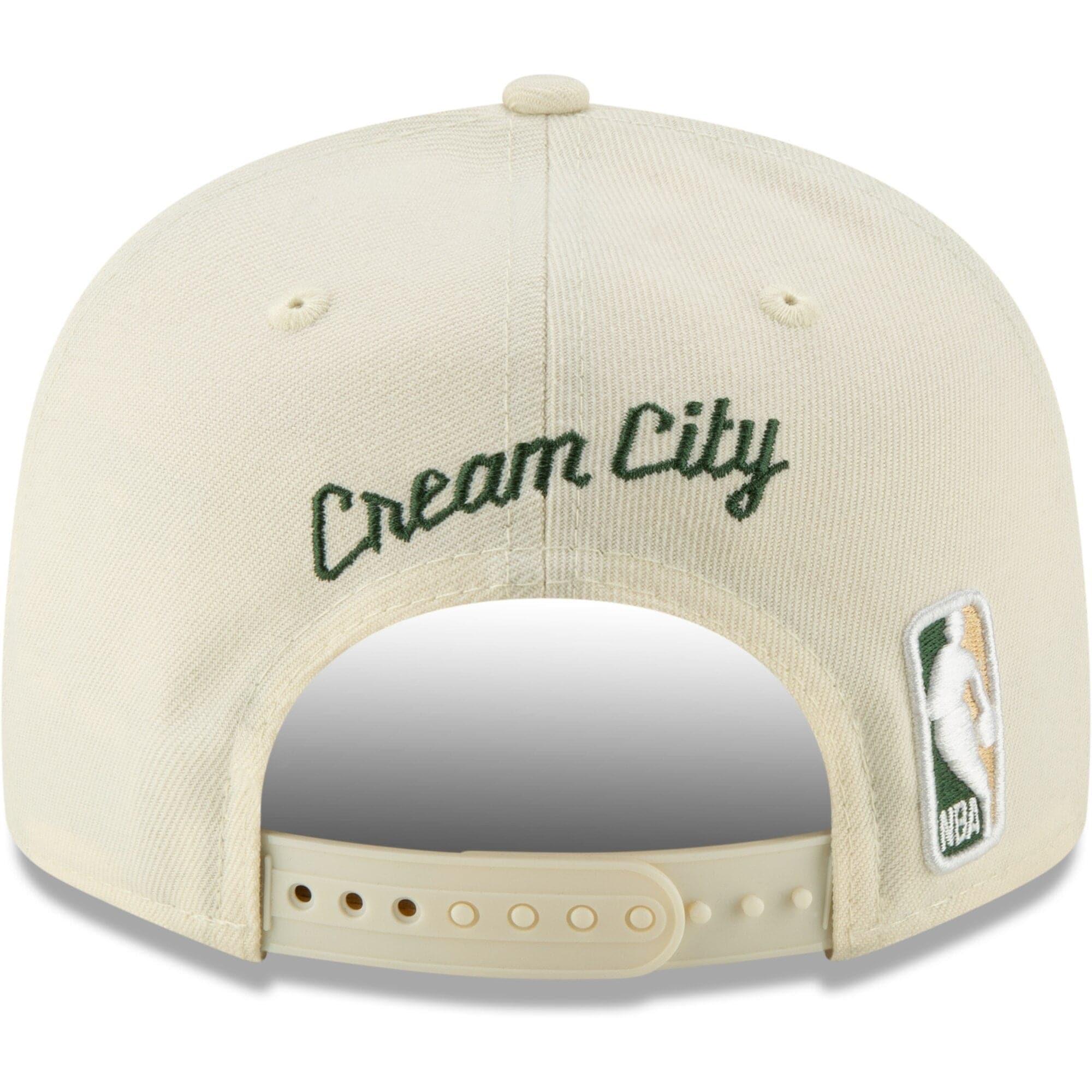 New Era Caps Milwaukee Bucks New Era NBA 2019 City Series 9FIFTY Snapback Hat - Cream