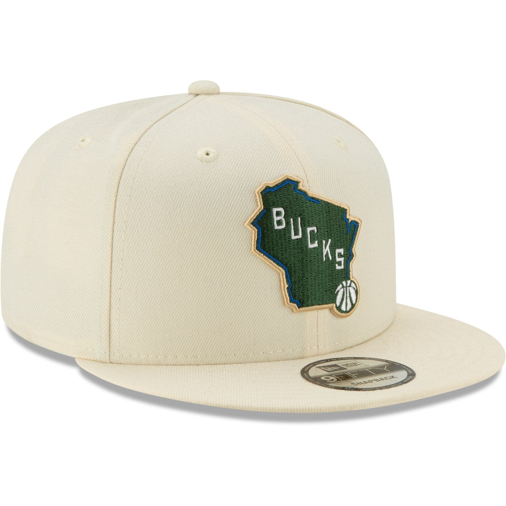 New Era Caps Milwaukee Bucks New Era NBA 2019 City Series 9FIFTY Snapback Hat - Cream