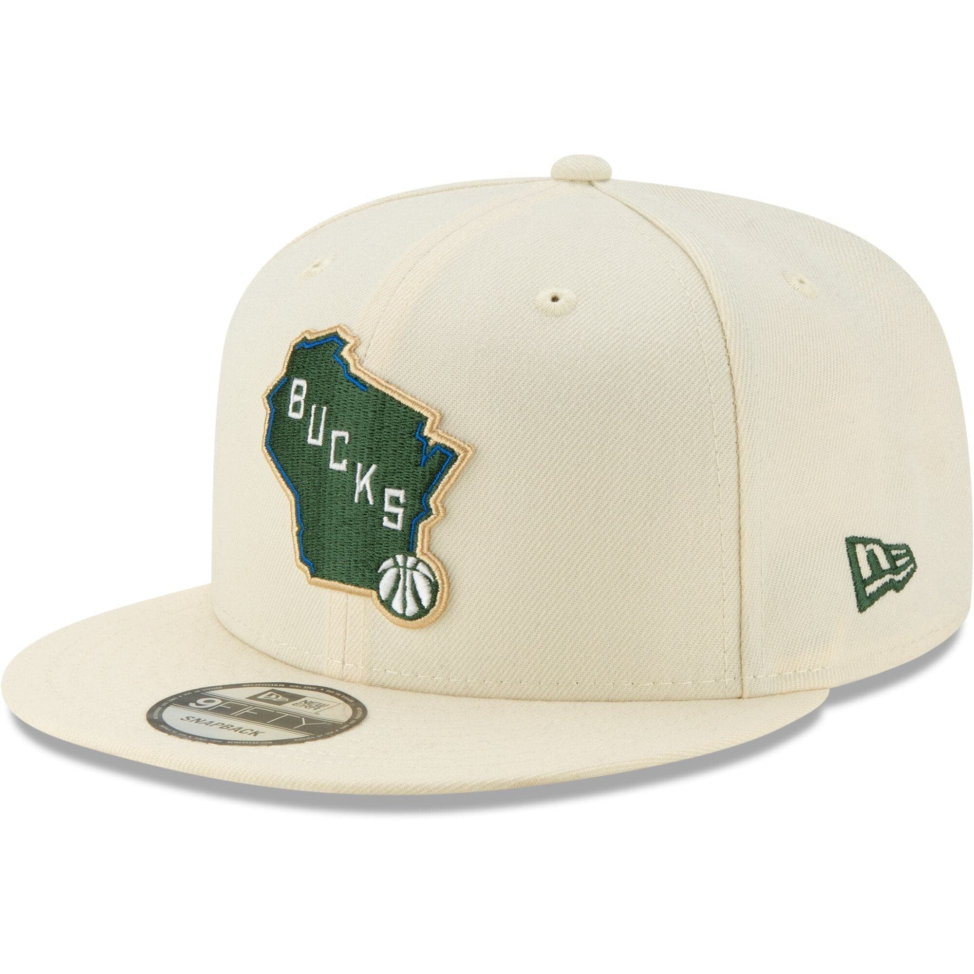 New Era Caps Milwaukee Bucks New Era NBA 2019 City Series 9FIFTY Snapback Hat - Cream