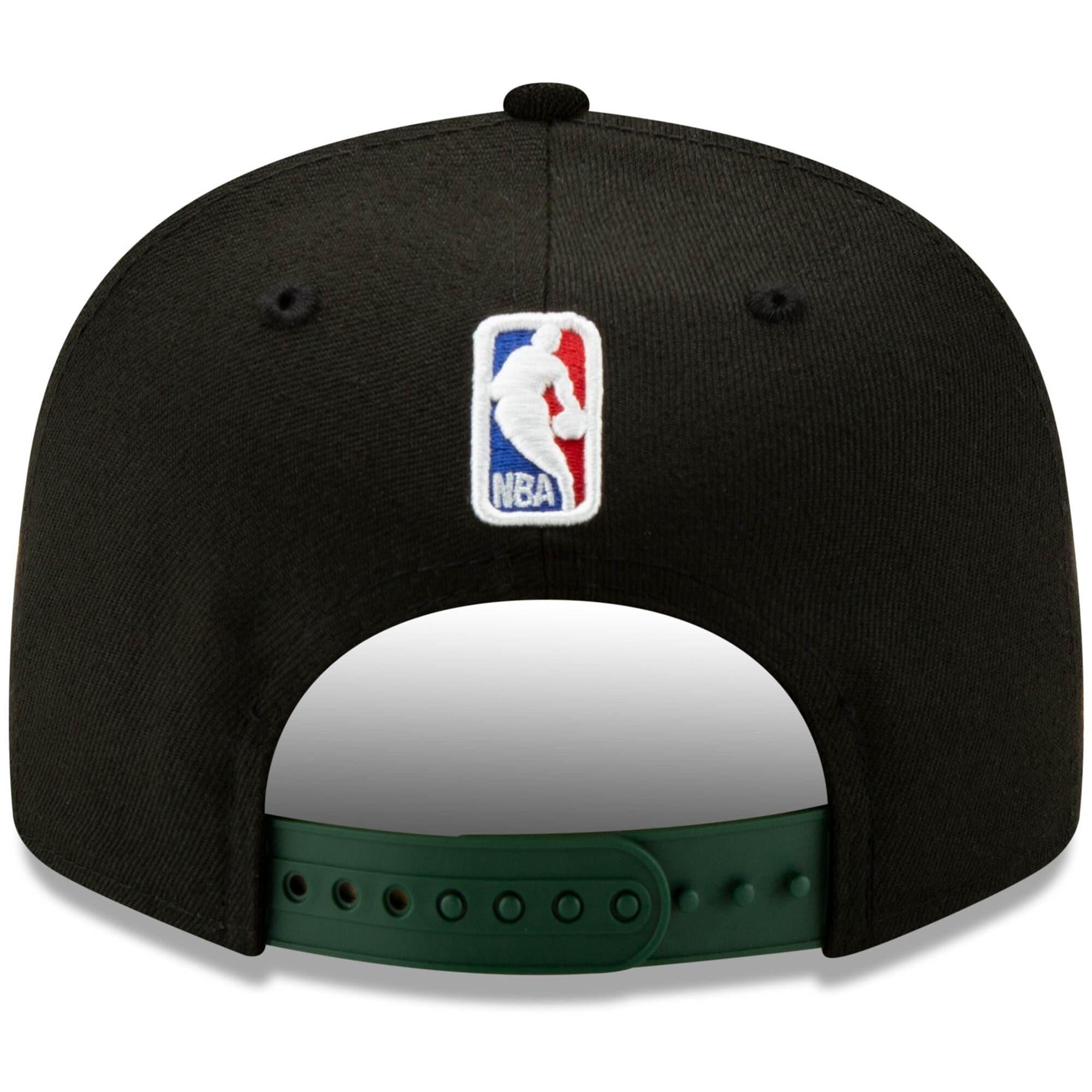 New Era Caps Milwaukee Bucks New Era NBA 2020 Back Half 9FIFTY Snapback Hat - Black