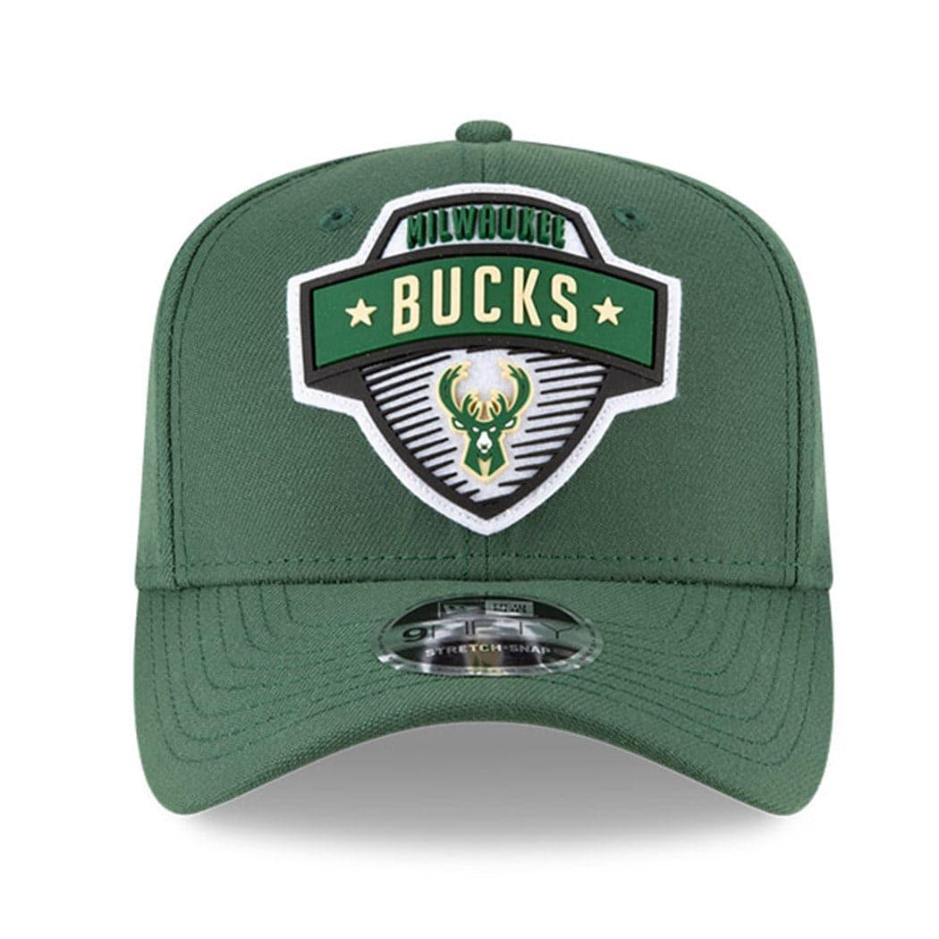 New Era Caps Milwaukee Bucks New Era NBA 2020 Tip-Off 9FIFTY Stretch-Snap Curve Hat - Green