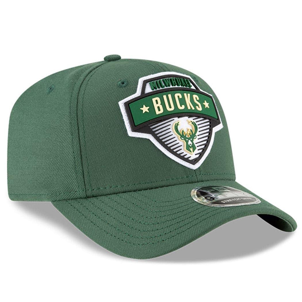 New Era Caps Milwaukee Bucks New Era NBA 2020 Tip-Off 9FIFTY Stretch-Snap Curve Hat - Green