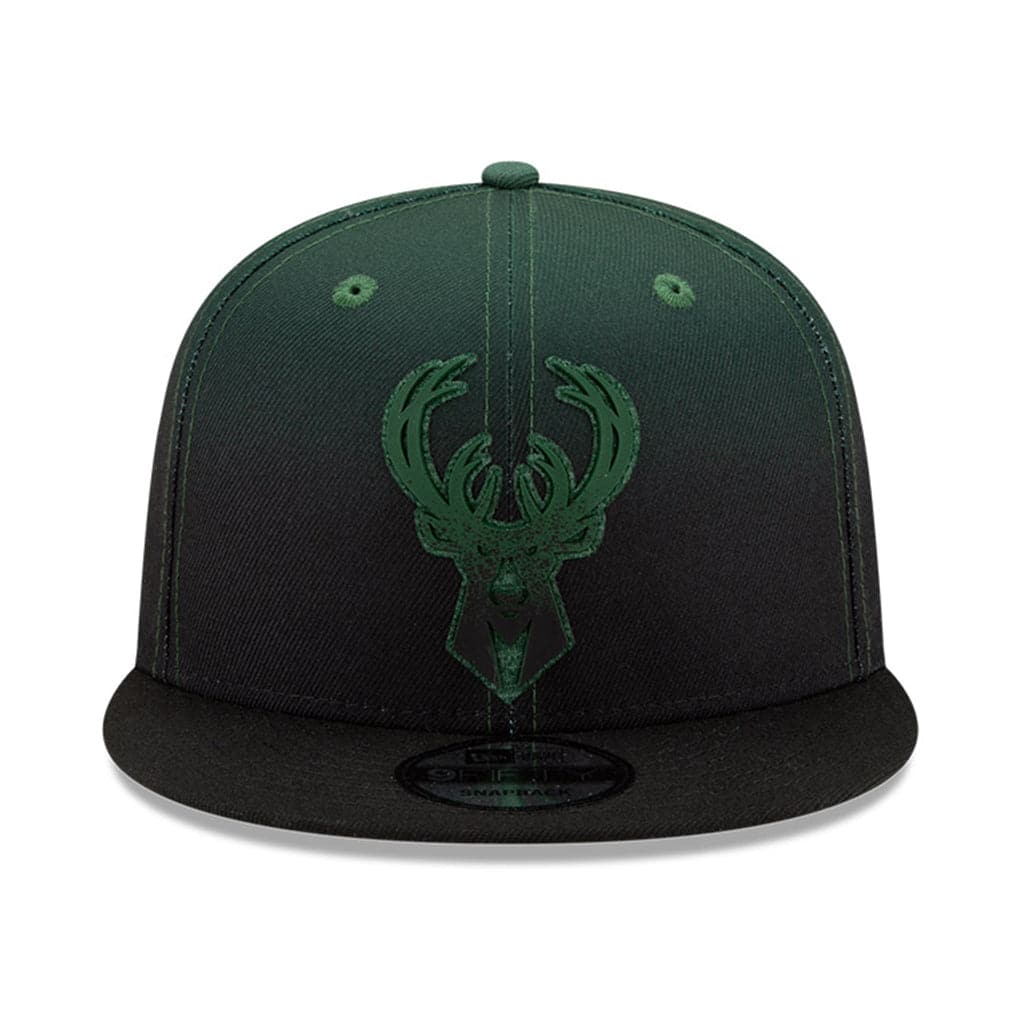New Era Caps Milwaukee Bucks New Era NBA 2021 Back Half 9FIFTY Snapback Hat - Green
