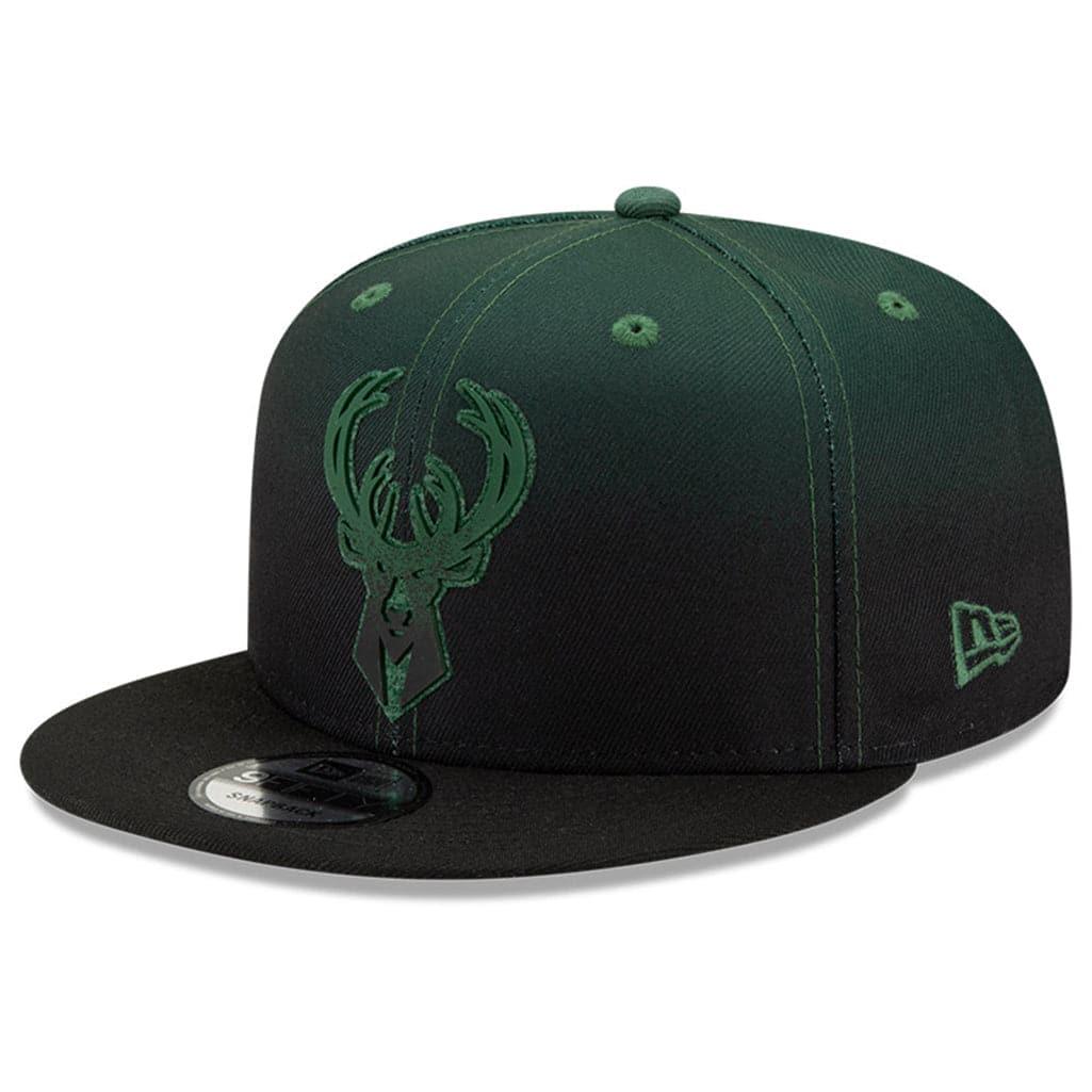 New Era Caps Milwaukee Bucks New Era NBA 2021 Back Half 9FIFTY Snapback Hat - Green