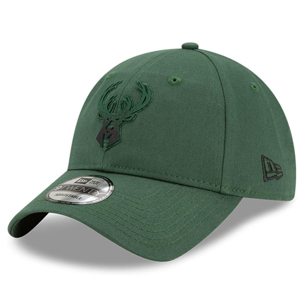 New Era Caps Milwaukee Bucks New Era NBA 2021 Back Half 9TWENTY Curved Hat - Green