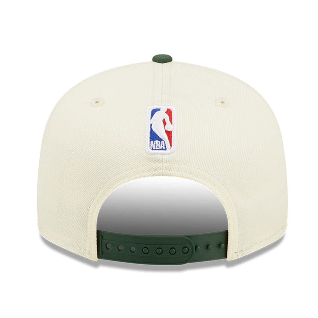 New Era Caps Milwaukee Bucks New Era NBA 2022 Draft 9FIFTY Snapback Hat - Cream