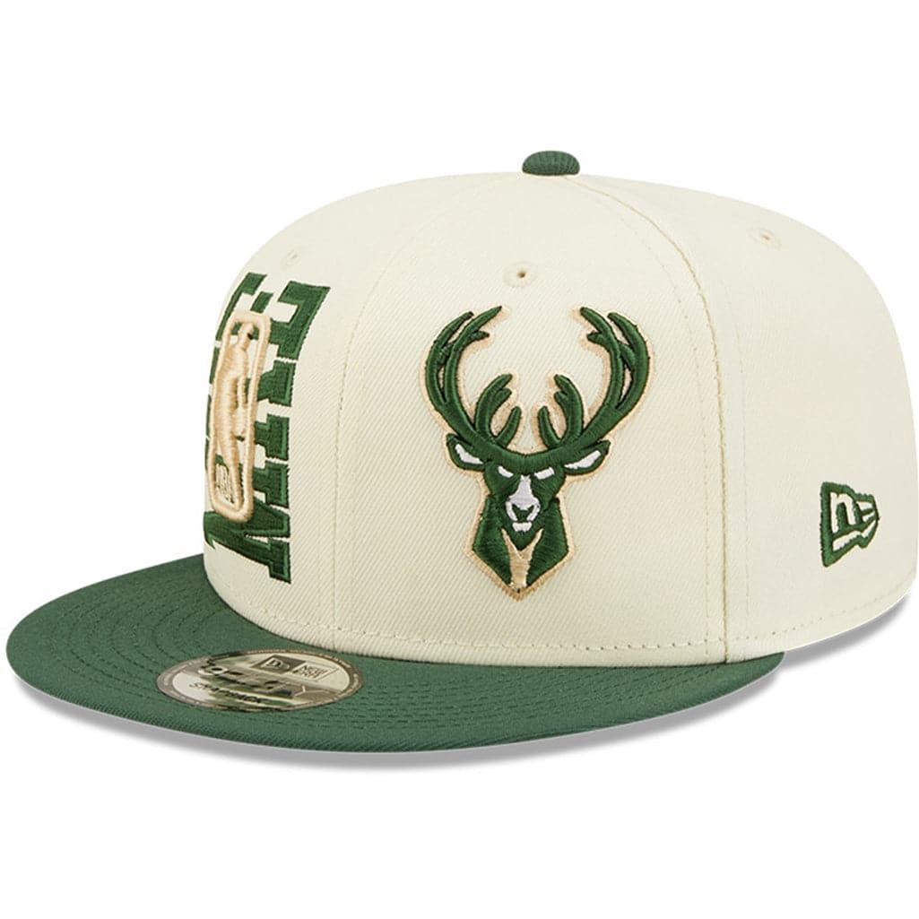 New Era Caps Milwaukee Bucks New Era NBA 2022 Draft 9FIFTY Snapback Hat - Cream