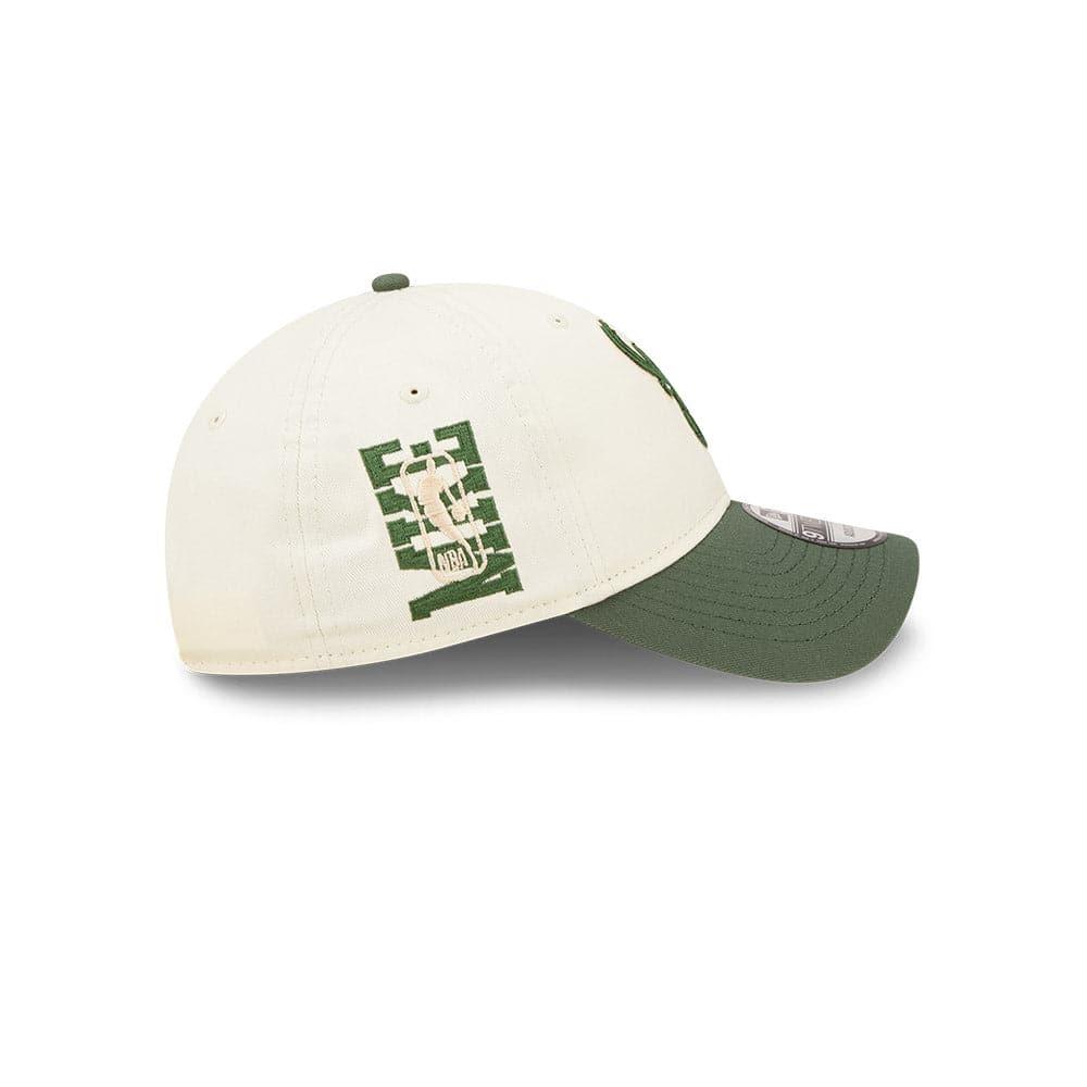 New Era Caps Milwaukee Bucks New Era NBA 2022 Draft 9TWENTY Strapback Hat - Cream