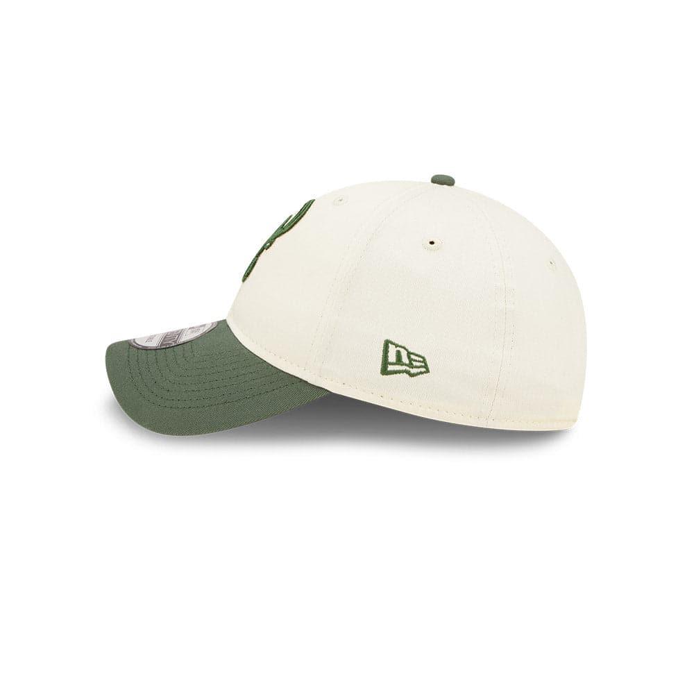 New Era Caps Milwaukee Bucks New Era NBA 2022 Draft 9TWENTY Strapback Hat - Cream
