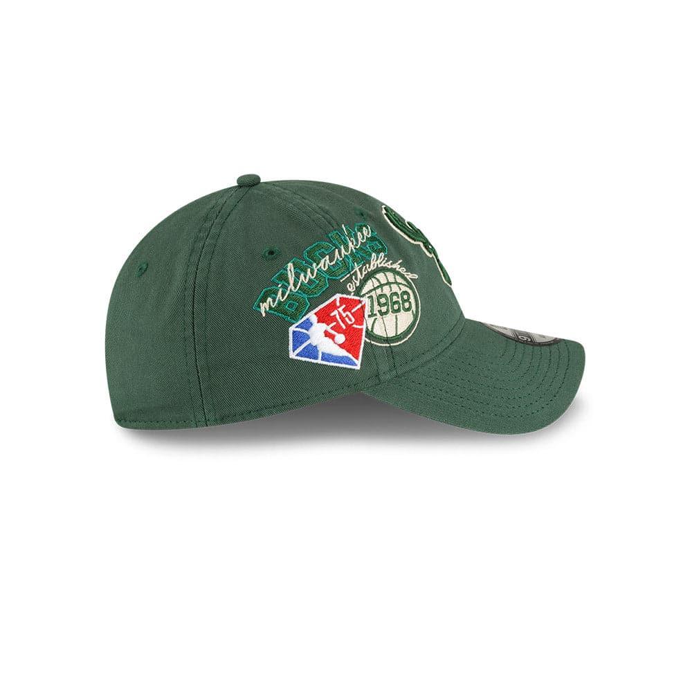 New Era Caps Milwaukee Bucks New Era NBA 21-22 Back Half 9TWENTY Hat - Green