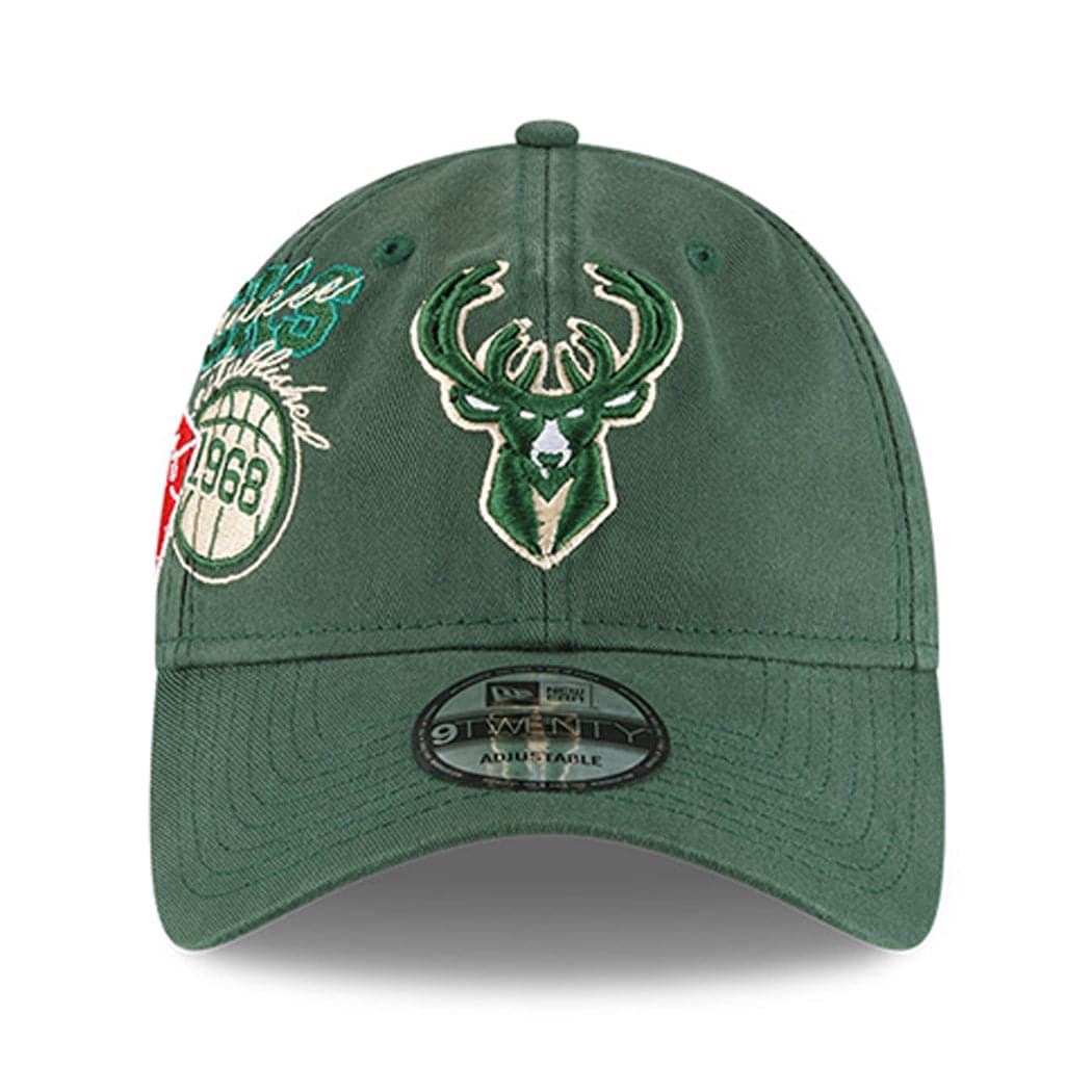 New Era Caps Milwaukee Bucks New Era NBA 21-22 Back Half 9TWENTY Hat - Green