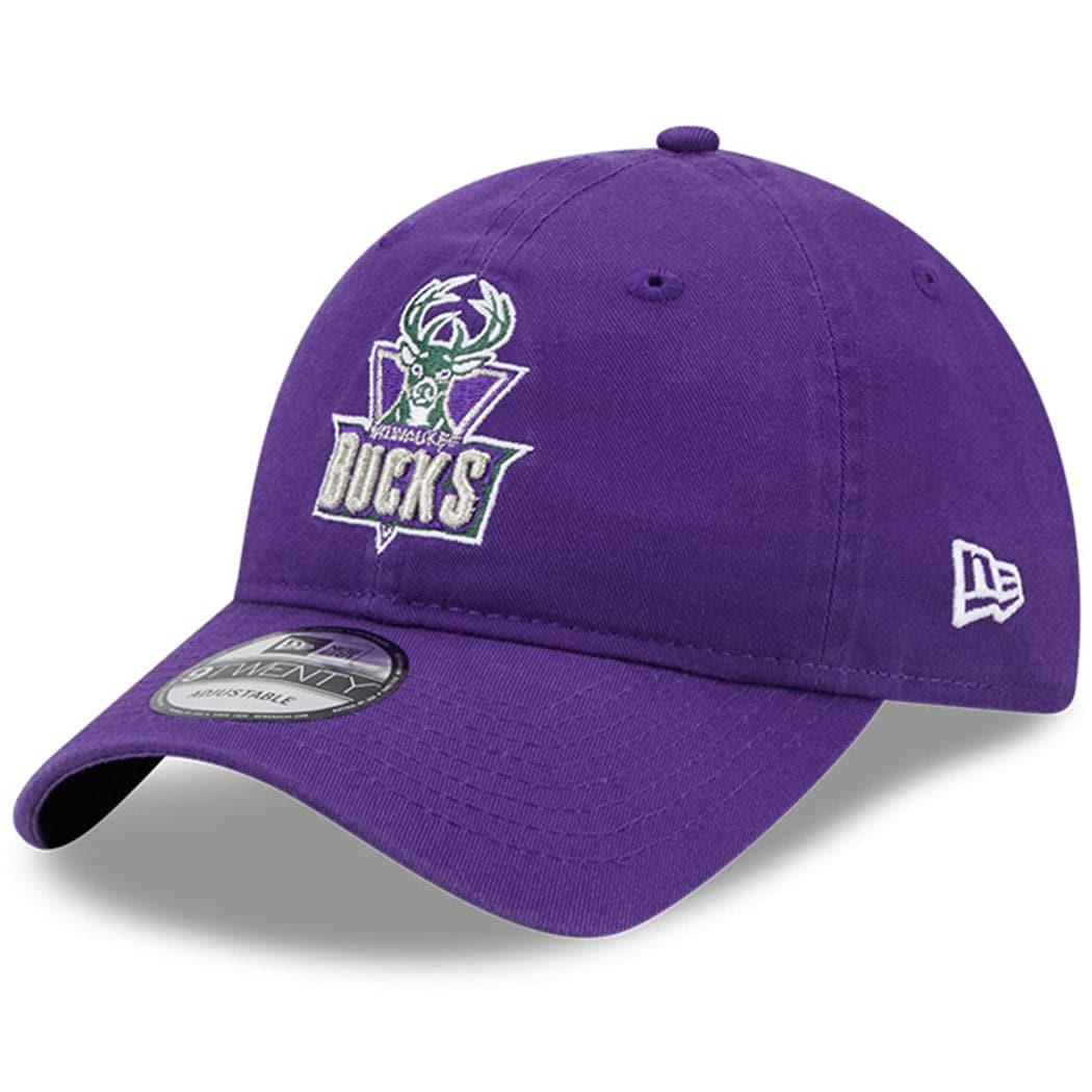 New Era Caps Milwaukee Bucks New Era NBA 22-23 Classic Edition 9TWENTY Strapback Hat - Purple