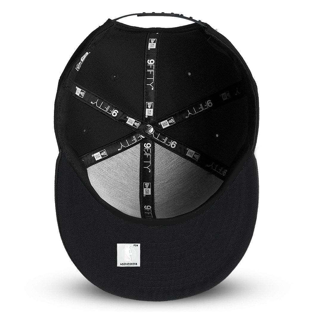 New Era Caps Milwaukee Bucks New Era NBA Gold Logo 9FIFTY Snapback Hat - Black
