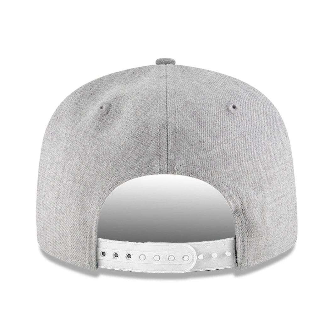 New Era Caps Milwaukee Bucks New Era NBA Heather Drop 9FIFTY Pre-Curved Snapback Hat