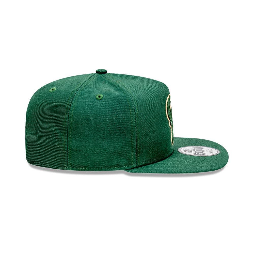 New Era Caps Milwaukee Bucks New Era NBA Team 9FIFTY A-Frame Snapback Hat - Green