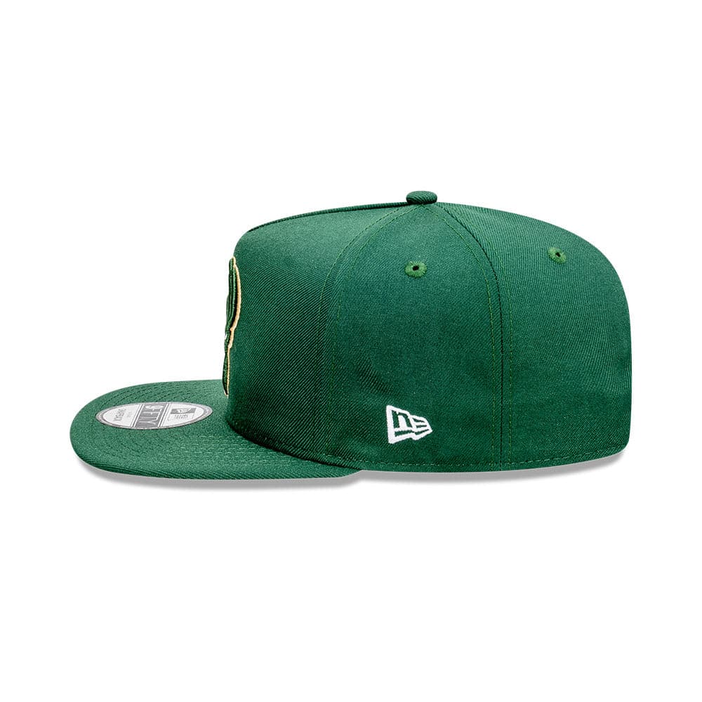 New Era Caps Milwaukee Bucks New Era NBA Team 9FIFTY A-Frame Snapback Hat - Green
