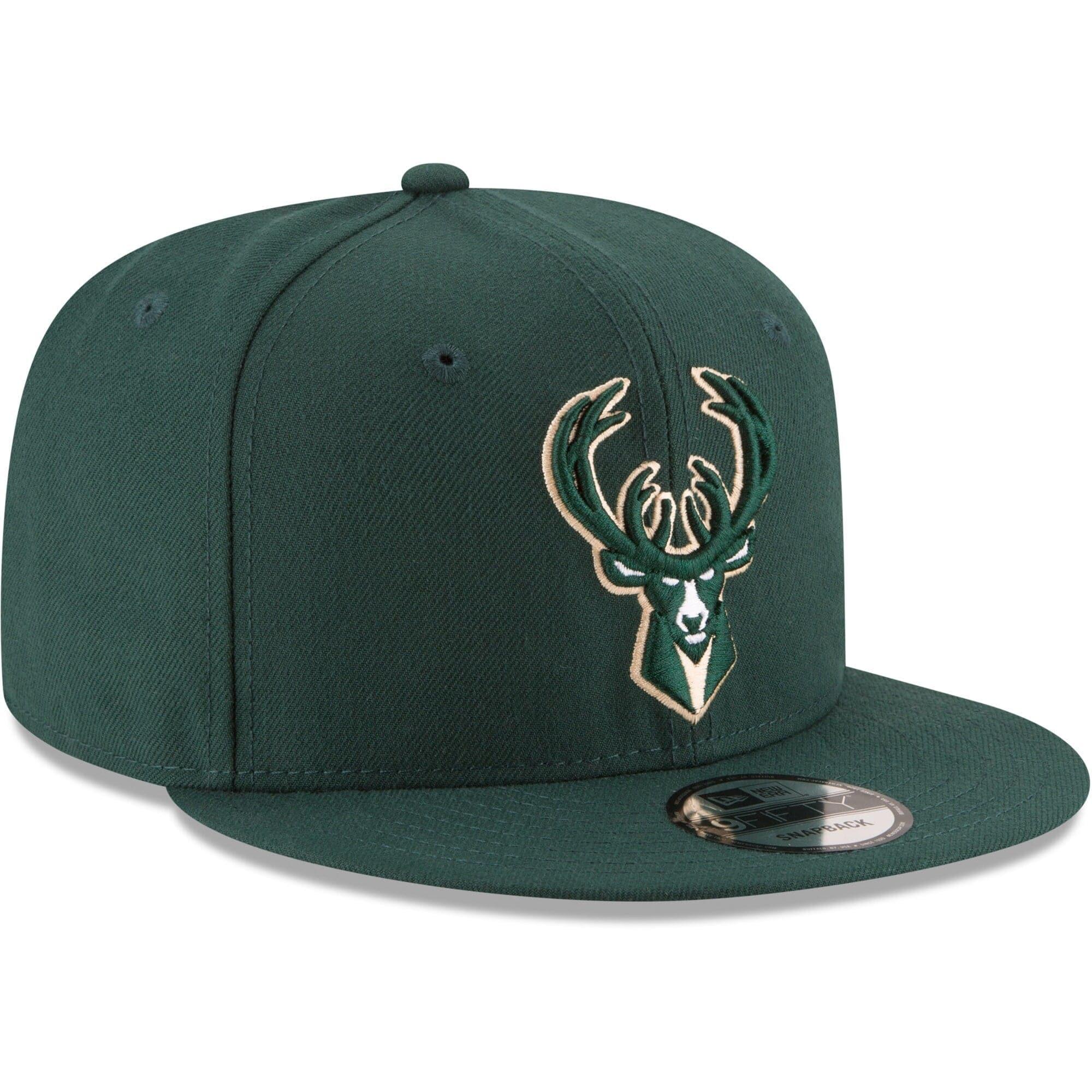 New Era Caps Milwaukee Bucks New Era NBA Team Colour 9FIFTY Snapback Hat - Green
